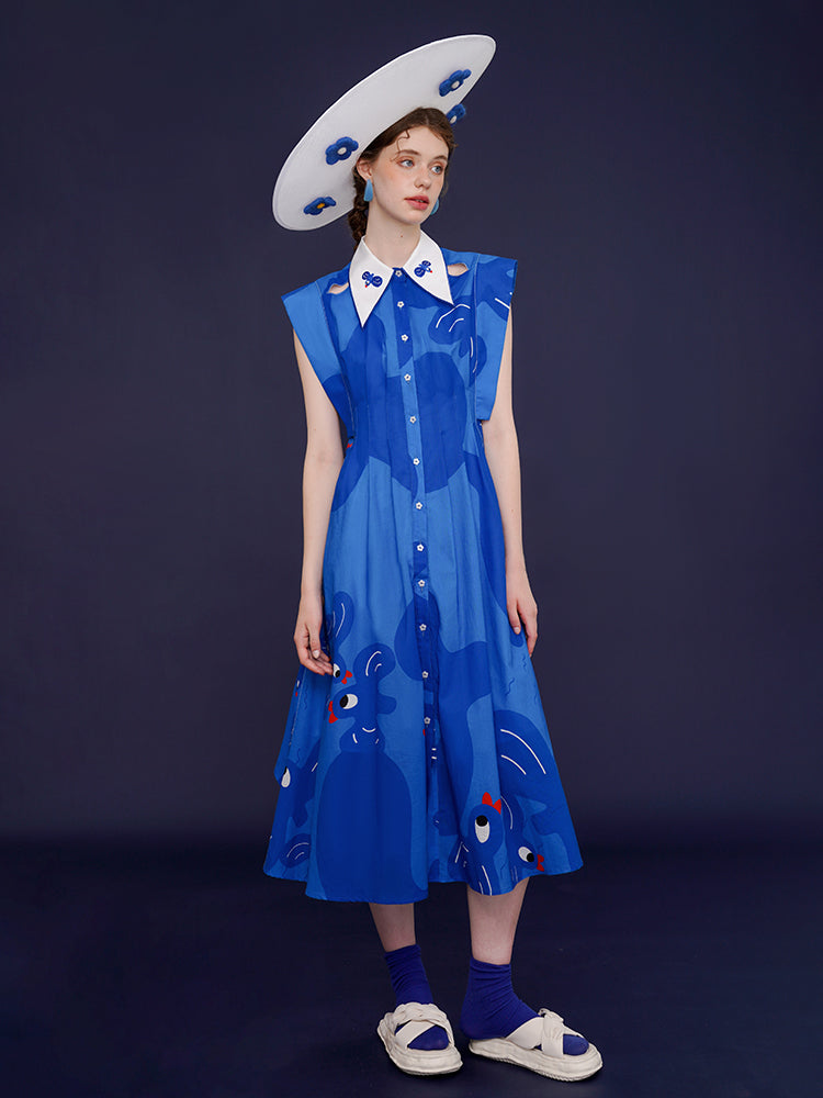 Whimsical Blue Bird Dress - sneakershuborg