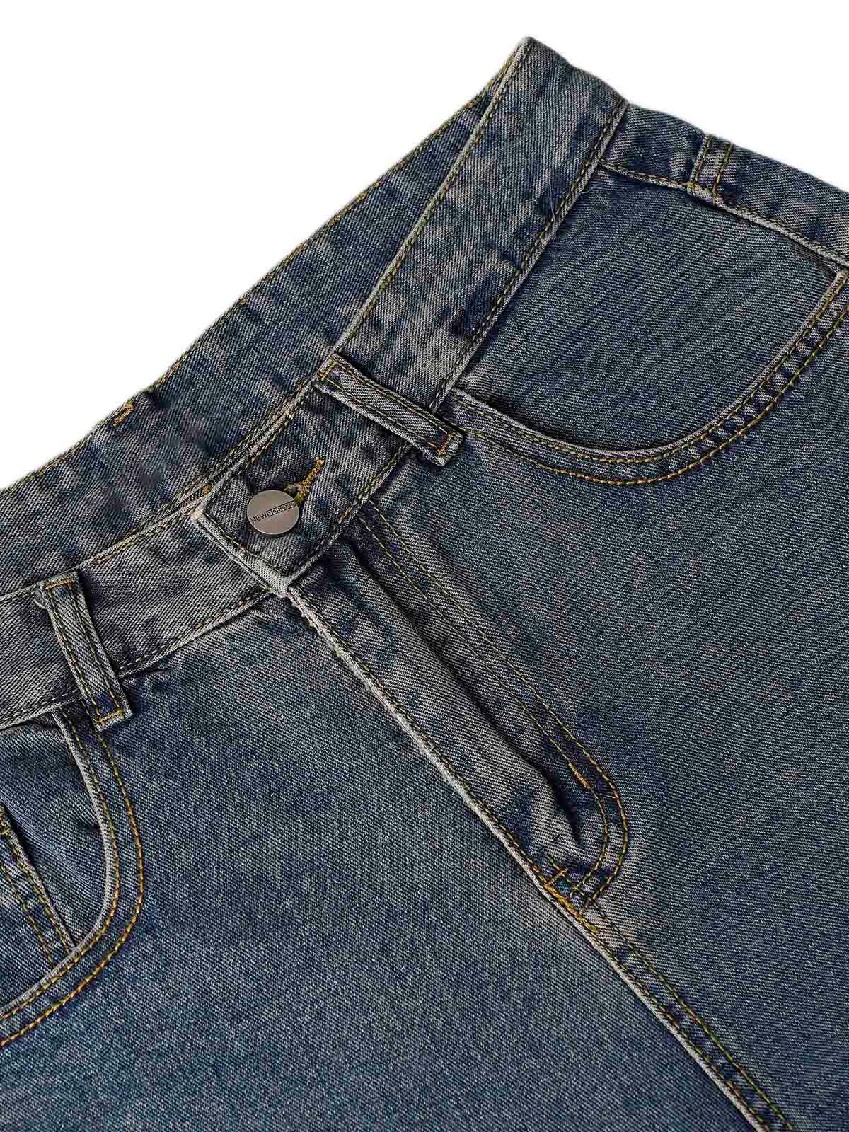 Sneakerhub Washed Distressed Baggy Jeans - sneakershuborg