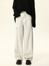 White Wide Leg Baggy Jeans sneakershuborg