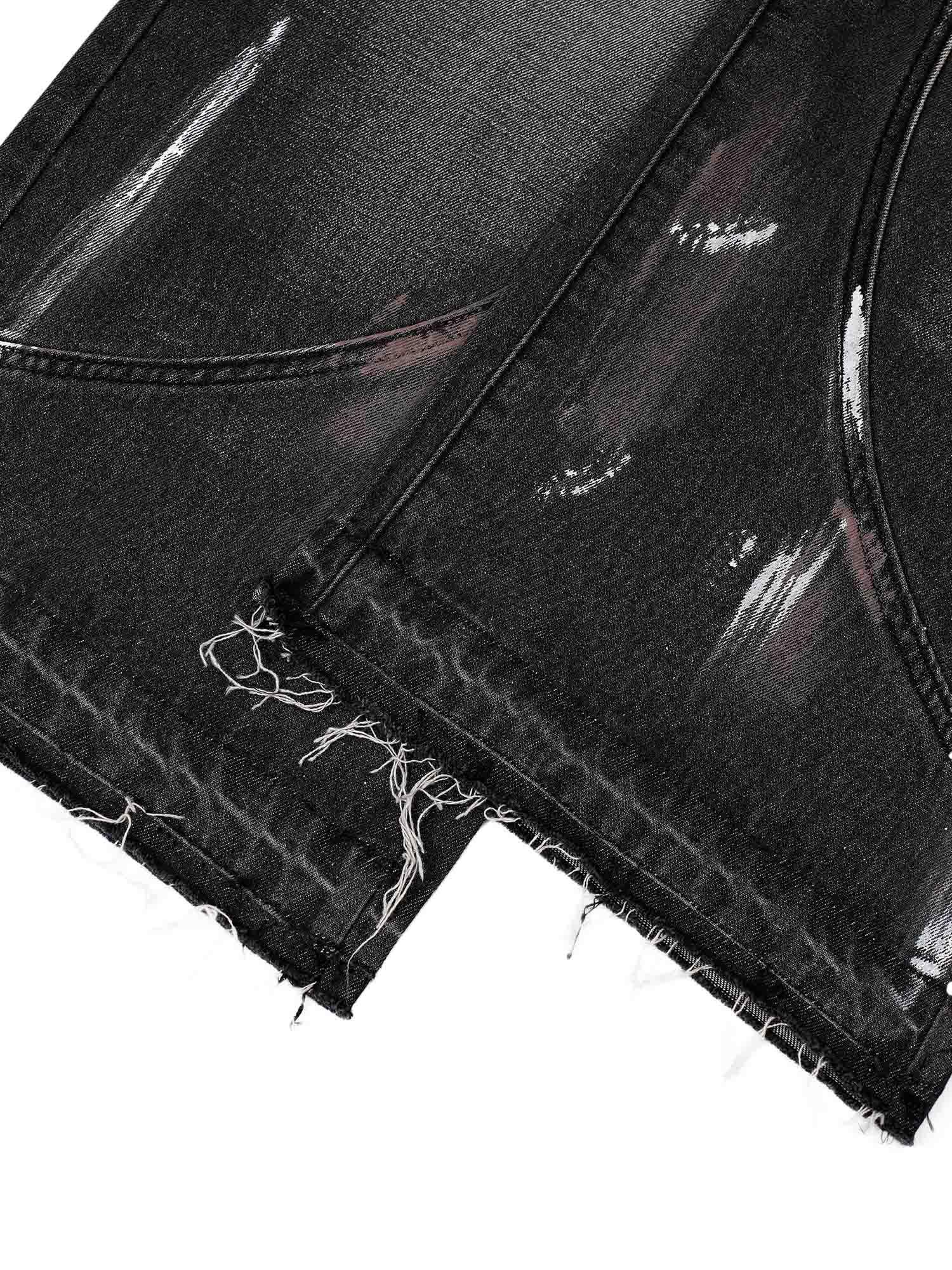 Sneakerhub High Street Hip Hop Distressed Washed Jeans - sneakershuborg