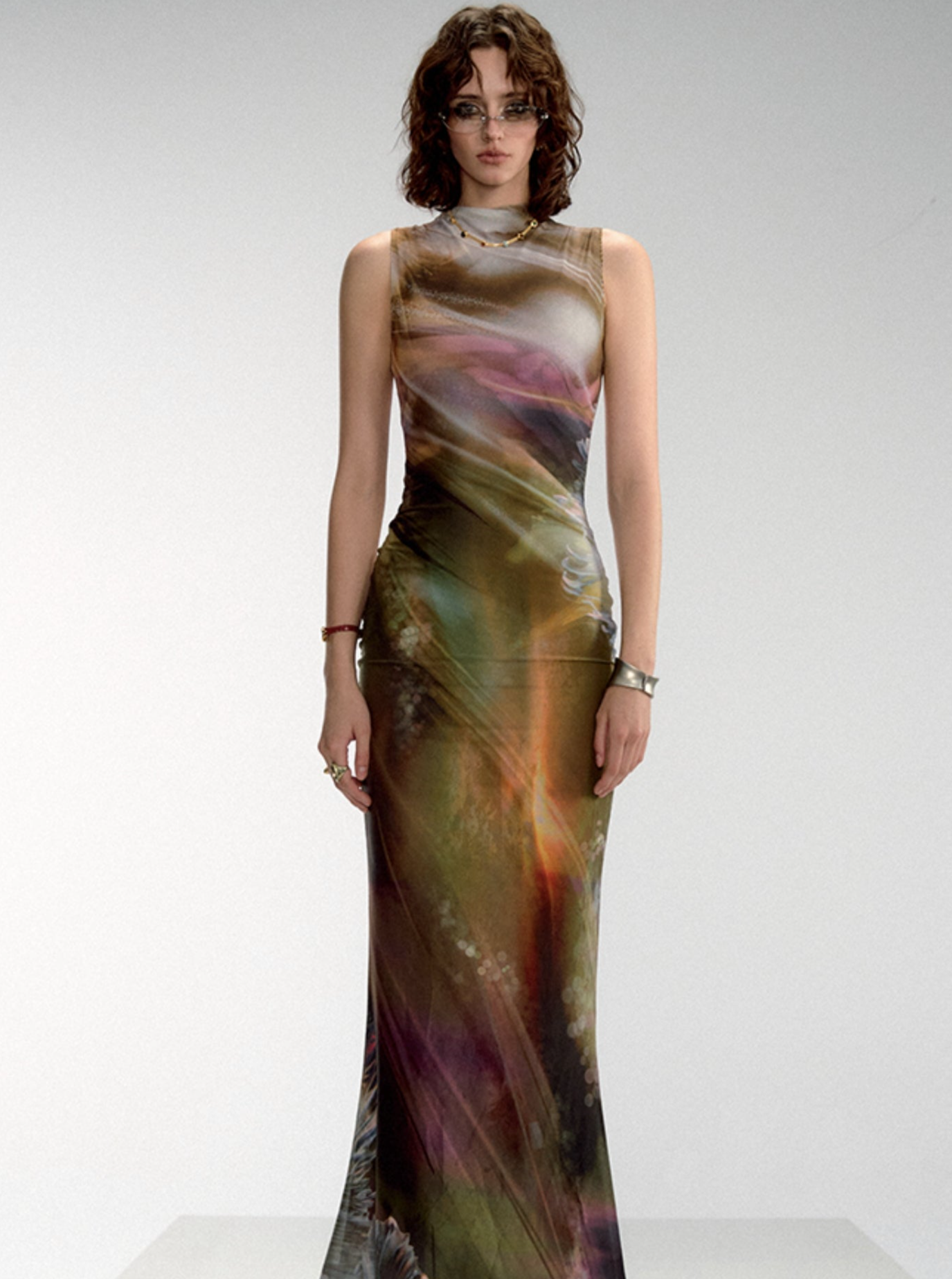 Aurora Borealis Sleeveless Maxi Dress sneakershuborg