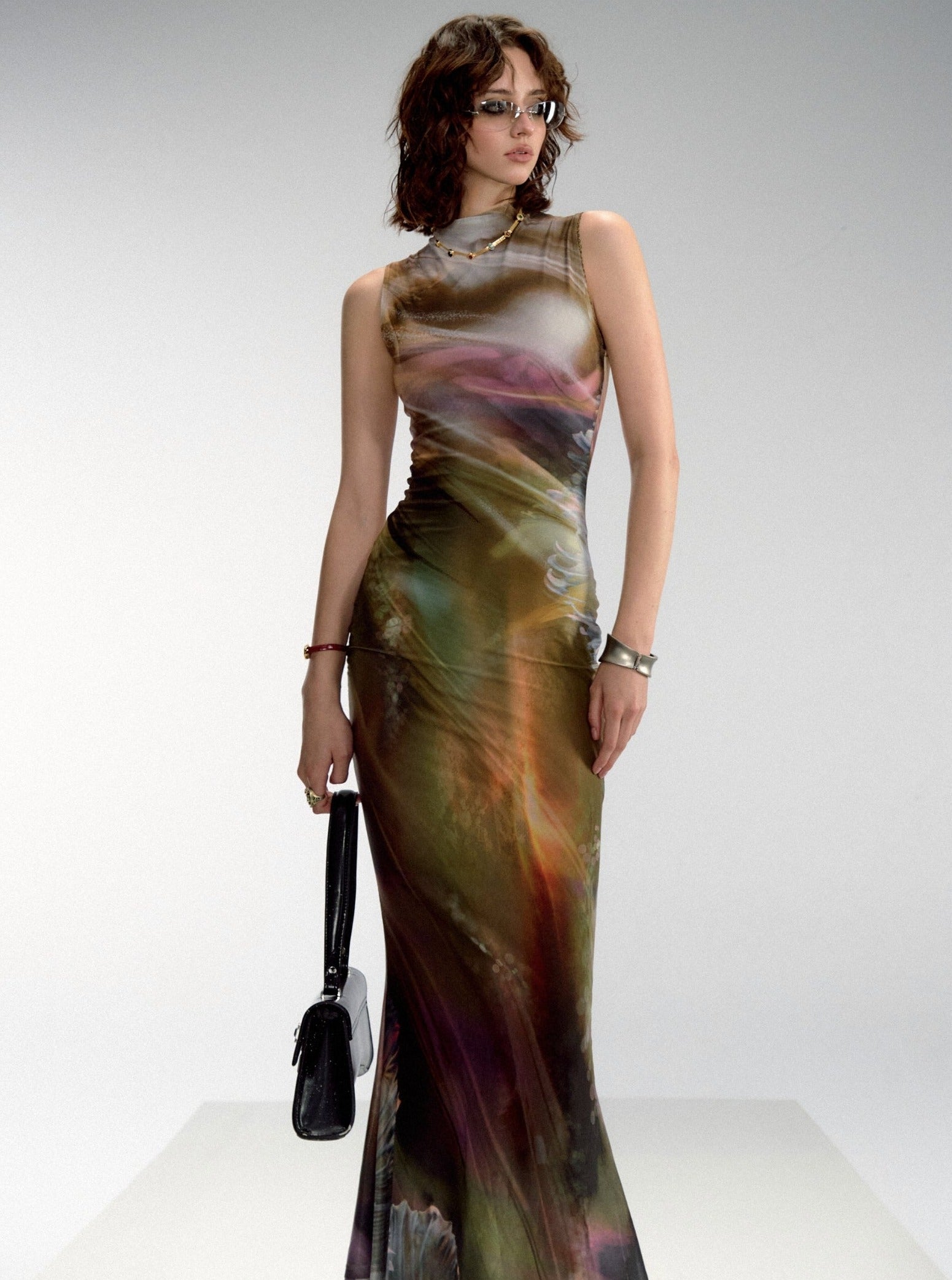 Aurora Borealis Sleeveless Maxi Dress sneakershuborg