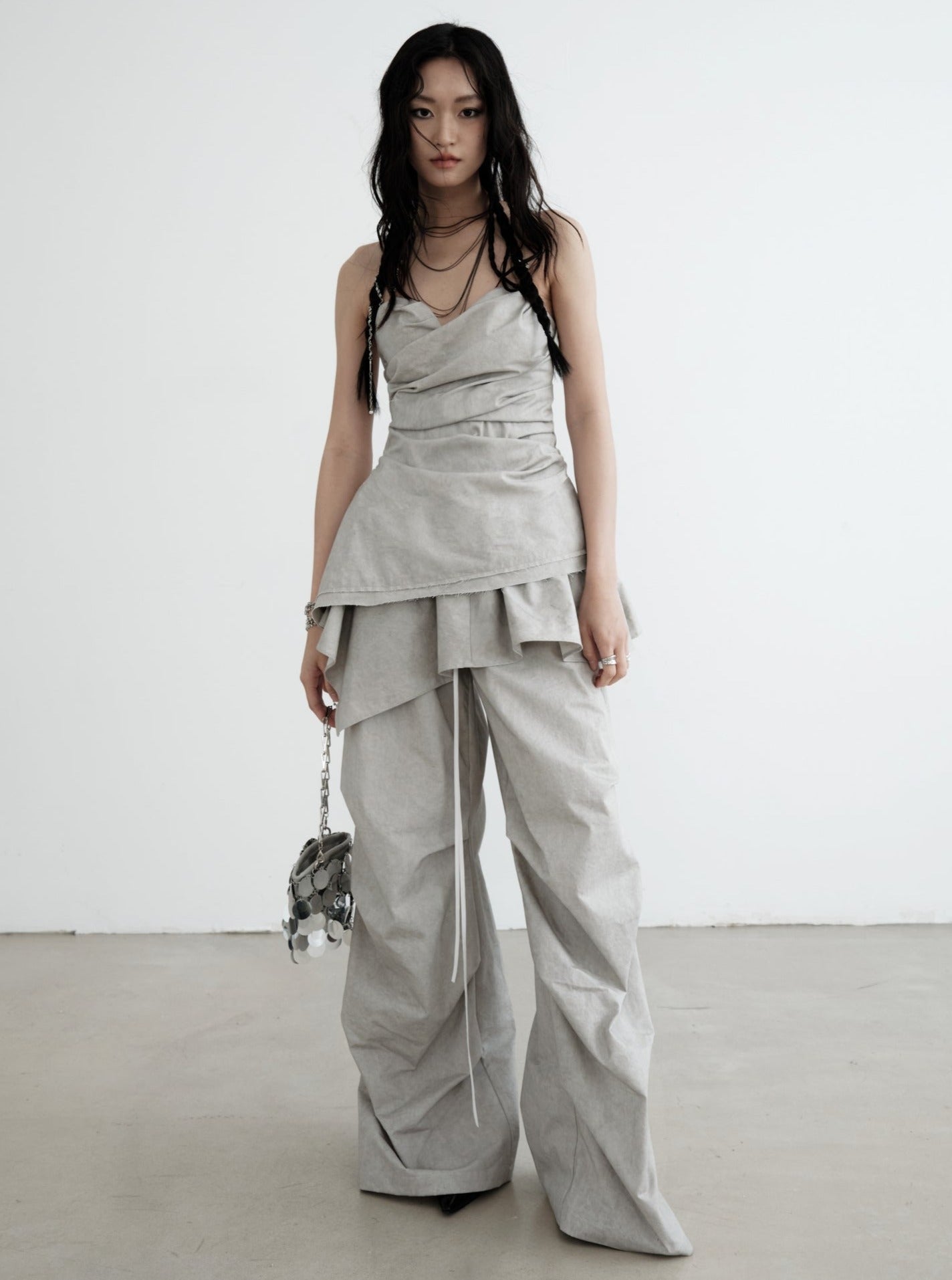 Cloud Cascade Ruffled Palazzo Pants sneakershuborg