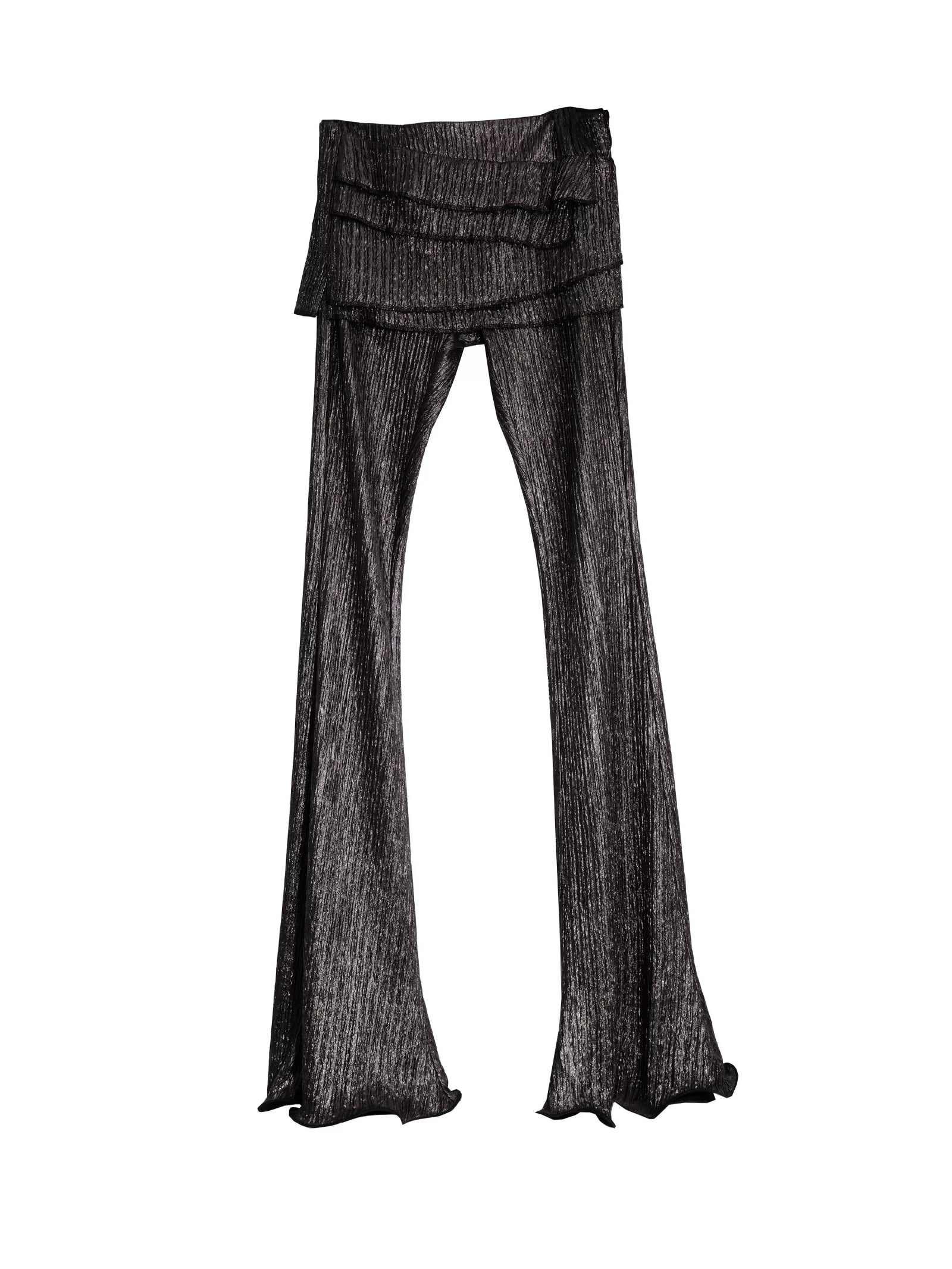 Midnight Shimmer Layered Flare Pants sneakershuborg