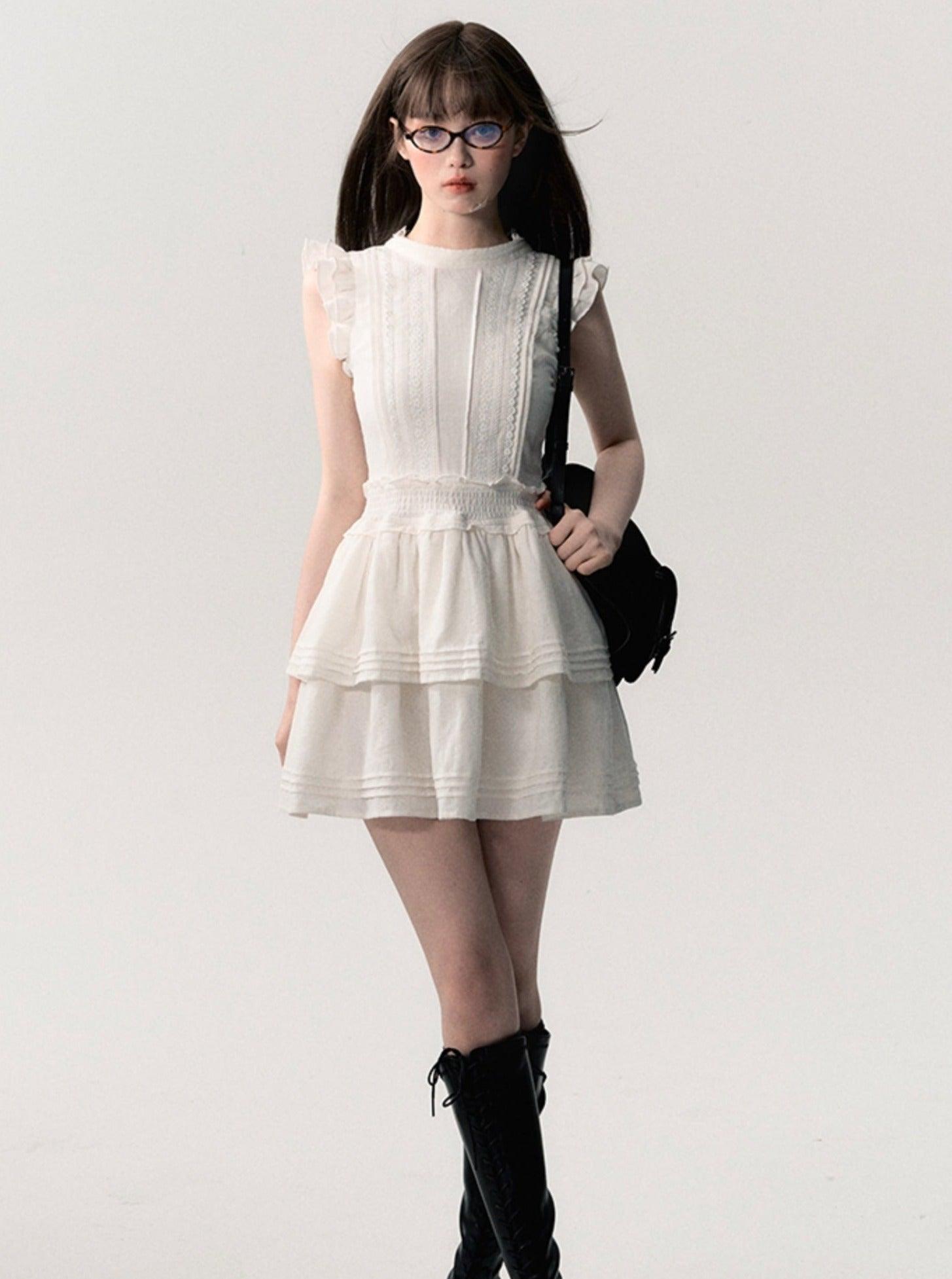 Vintage Charm Tiered Ruffle Dress - sneakershuborg