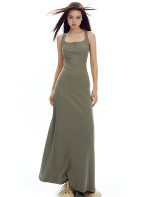 Sage Serenity Maxi Tank Dress - sneakershuborg