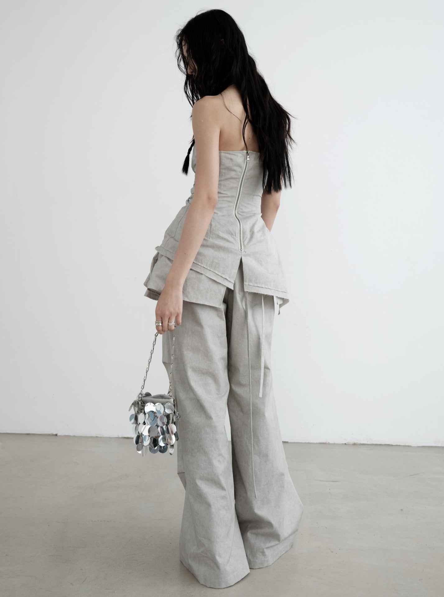 Cloud Cascade Ruffled Palazzo Pants sneakershuborg