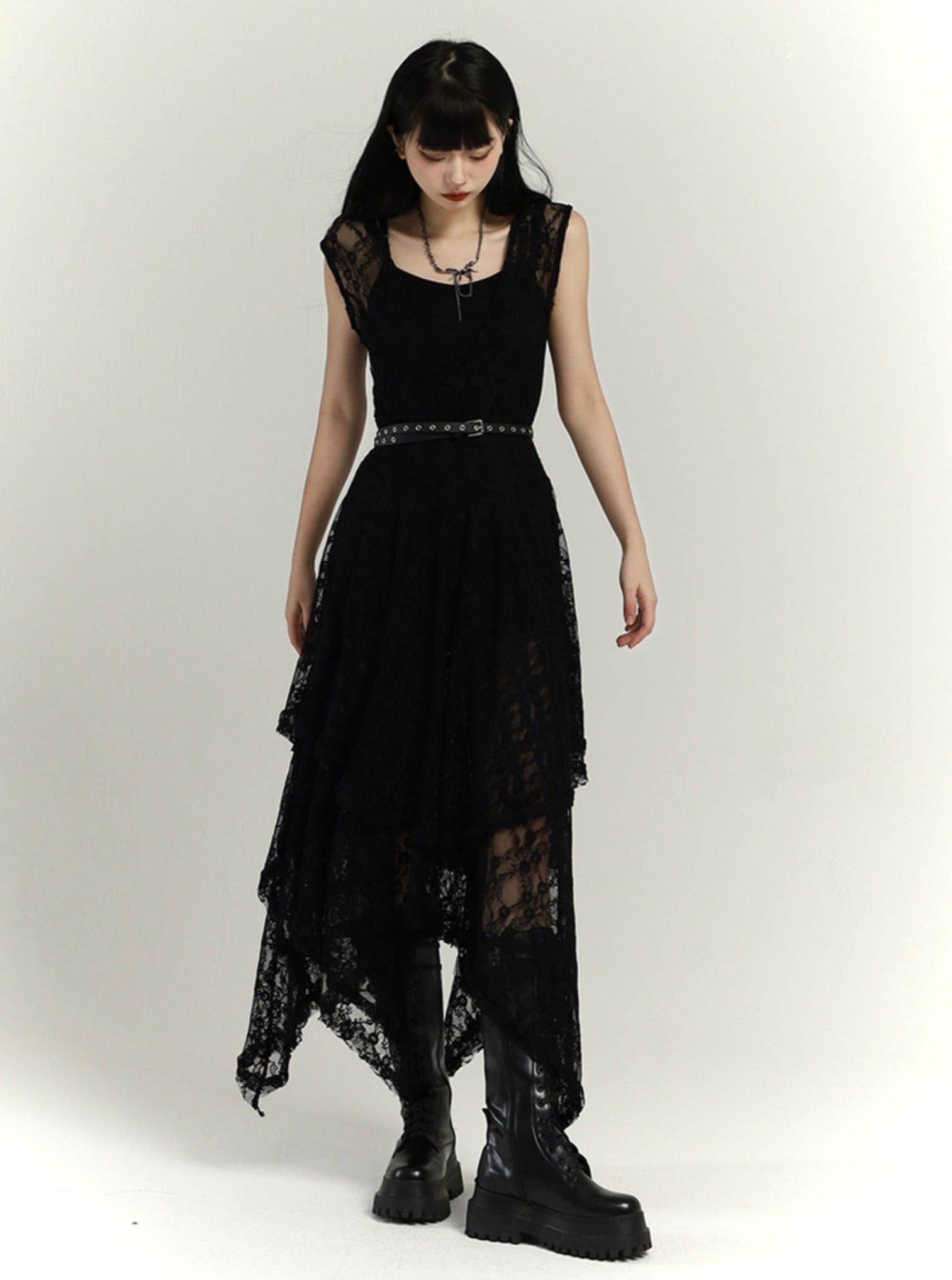 Royal Sister Style French Retro Lace Dress - sneakershuborg