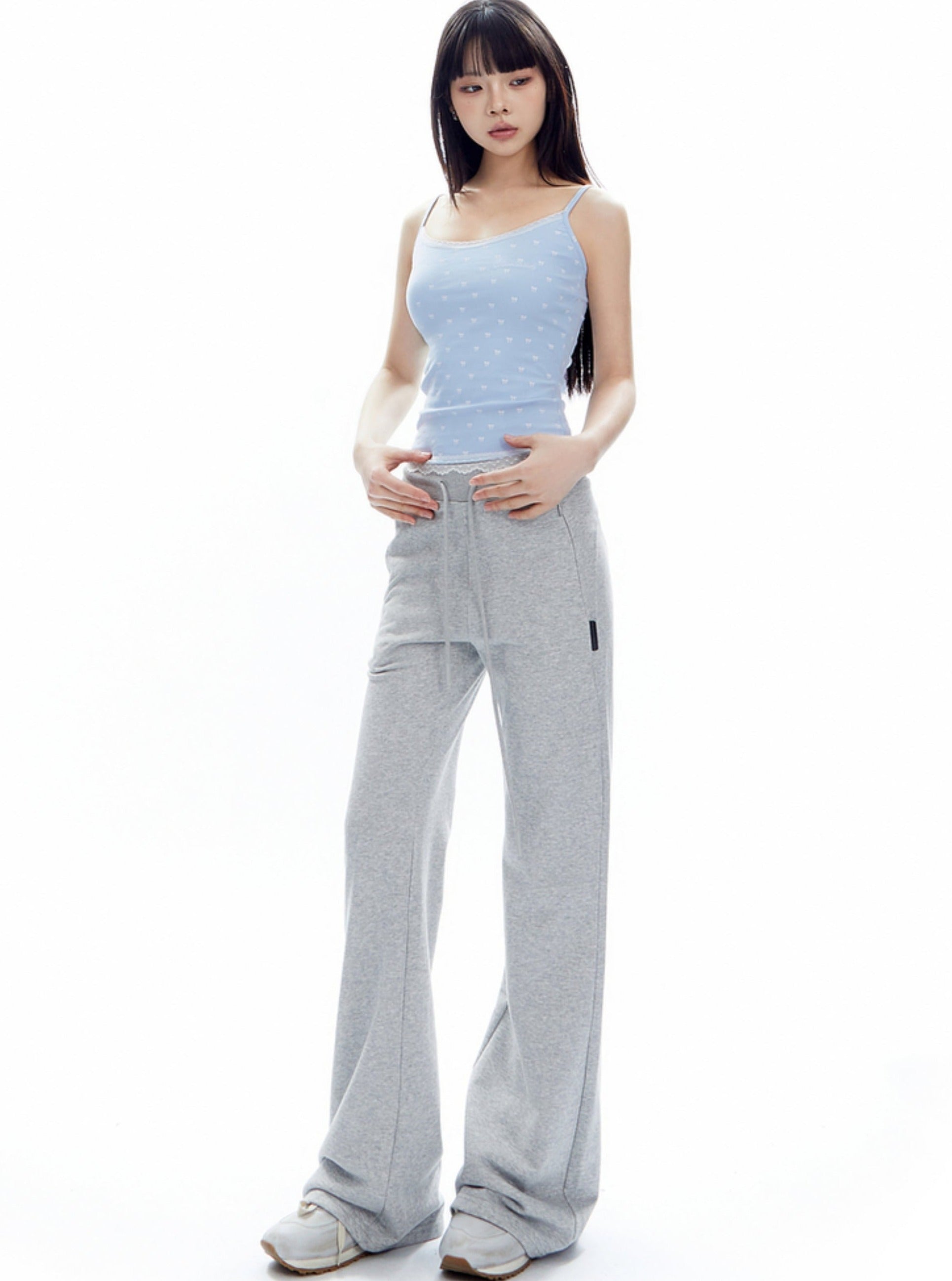 Wide-Leg Drawstring Sweatpants sneakershuborg