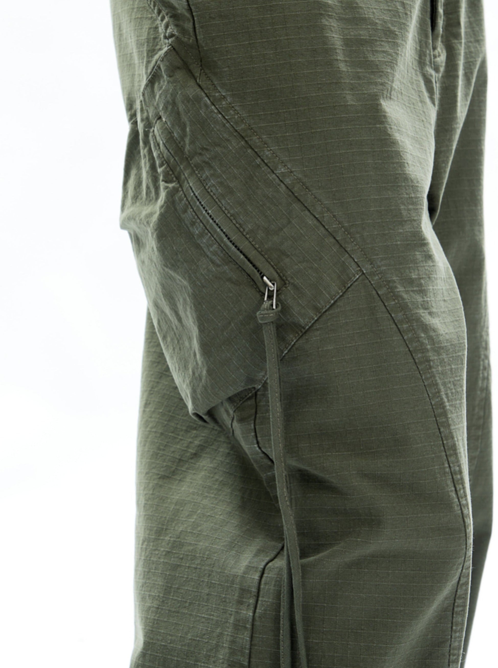 Wide-Leg Olive Green Cargo Pants - sneakershuborg