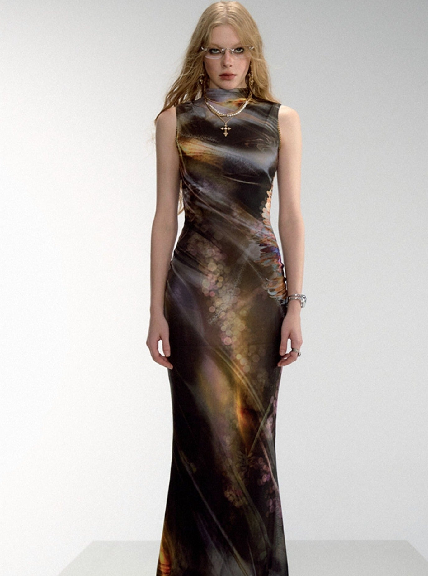 Aurora Borealis Sleeveless Maxi Dress sneakershuborg