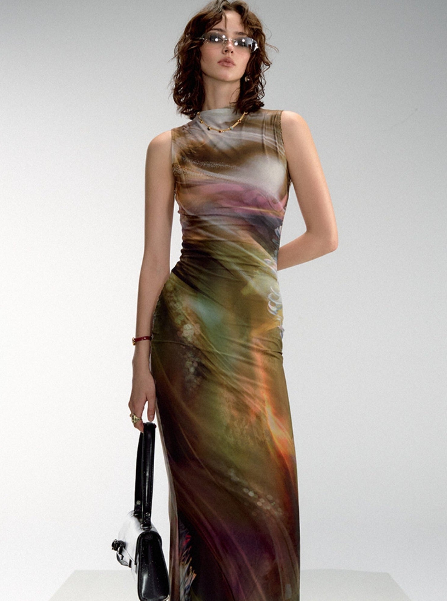 Aurora Borealis Sleeveless Maxi Dress sneakershuborg