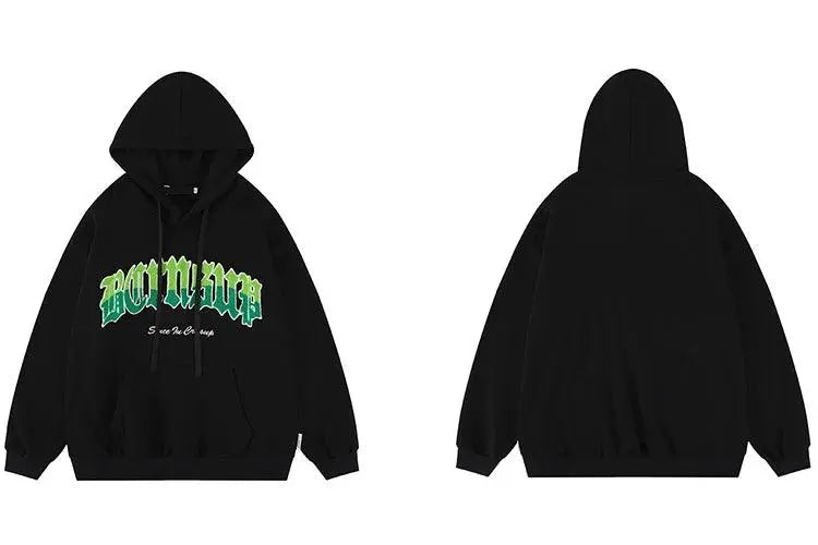 Black Graphic Hoodie - sneakershuborg