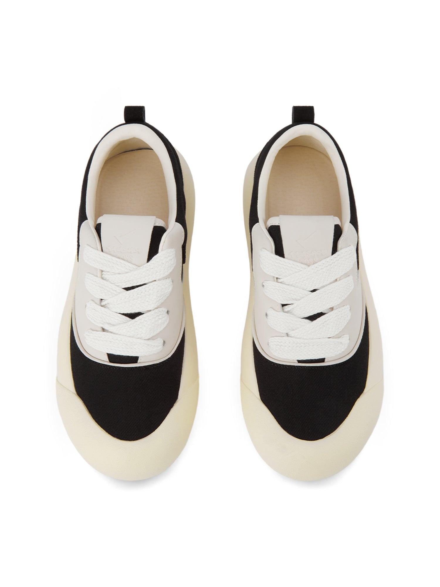 Sneakerhub Chunky Round-Toe Color-Block Rap Sneakers - sneakershuborg