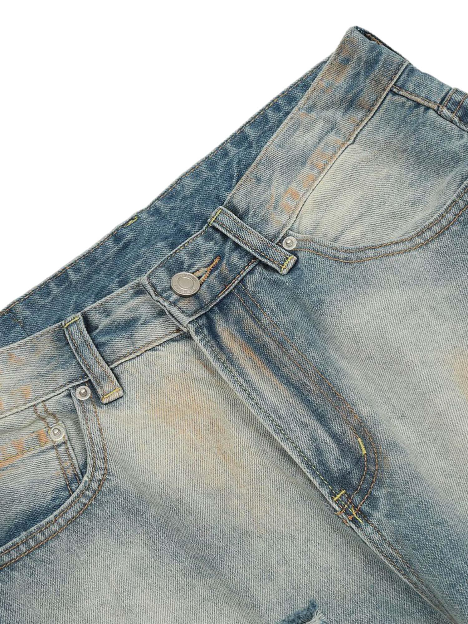 Sneakerhub Distressed Street Hip-Hop Jeans - sneakershuborg