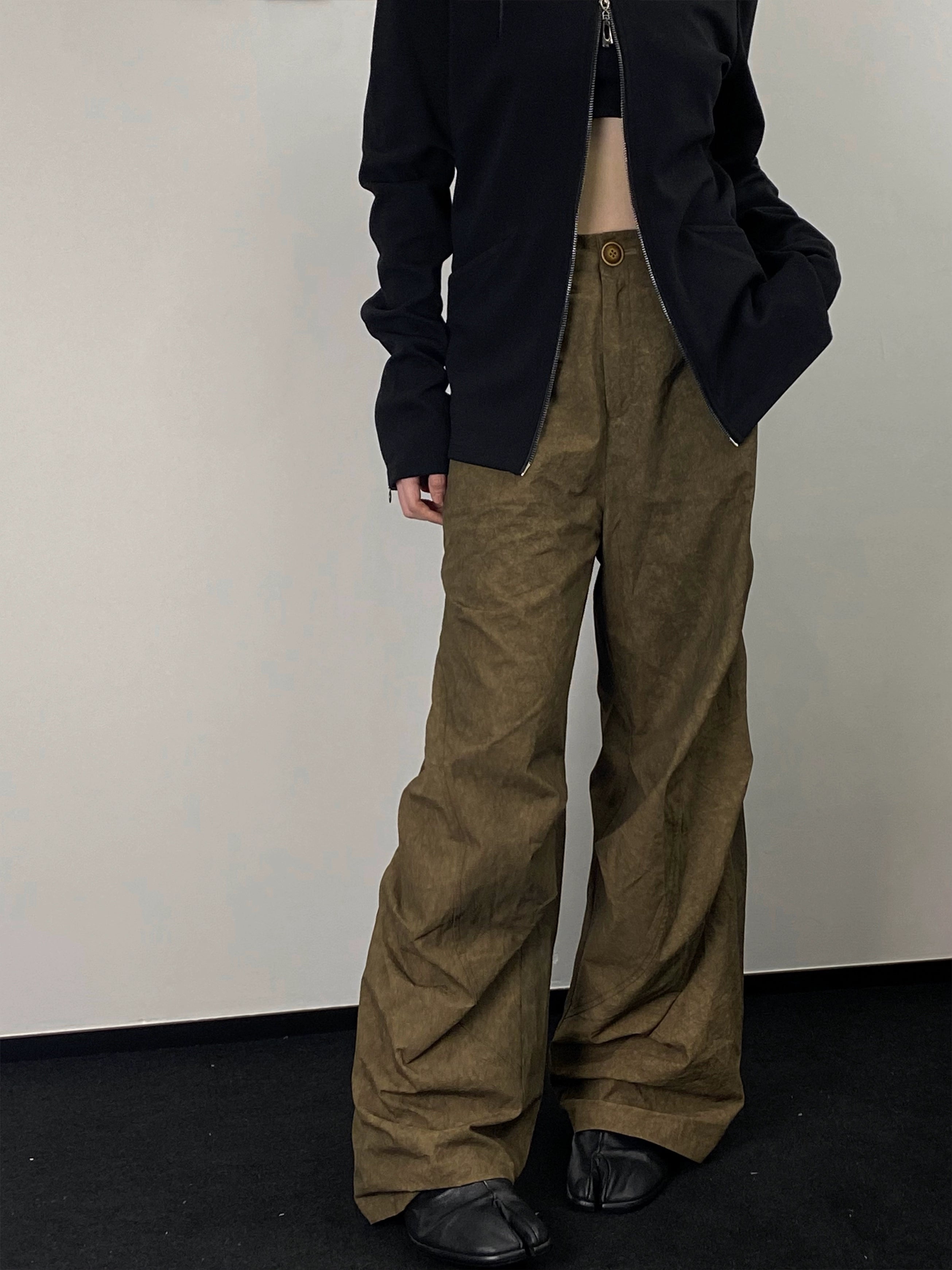 Wide Leg Pants In Classic Vintage Style - sneakershuborg