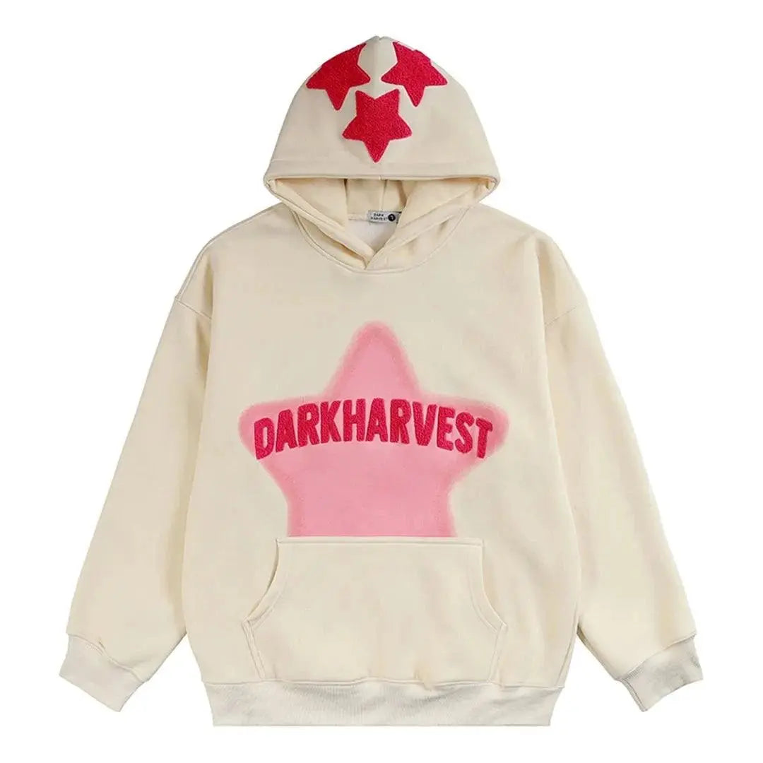 Embroidered Star Hoodie - sneakershuborg