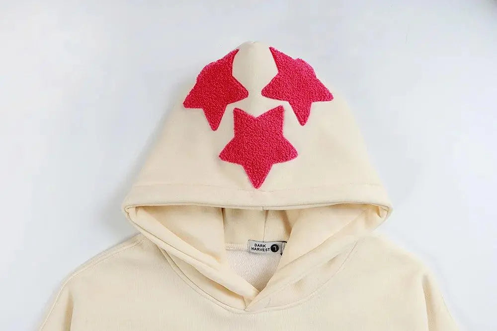 Embroidered Star Hoodie - sneakershuborg