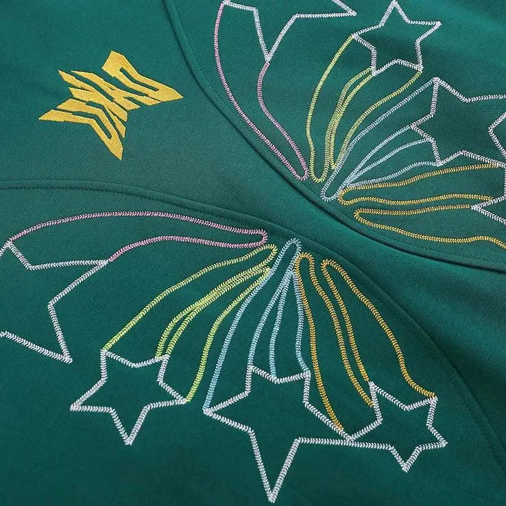 Embroidery Star Butterfly Hoodie - sneakershuborg