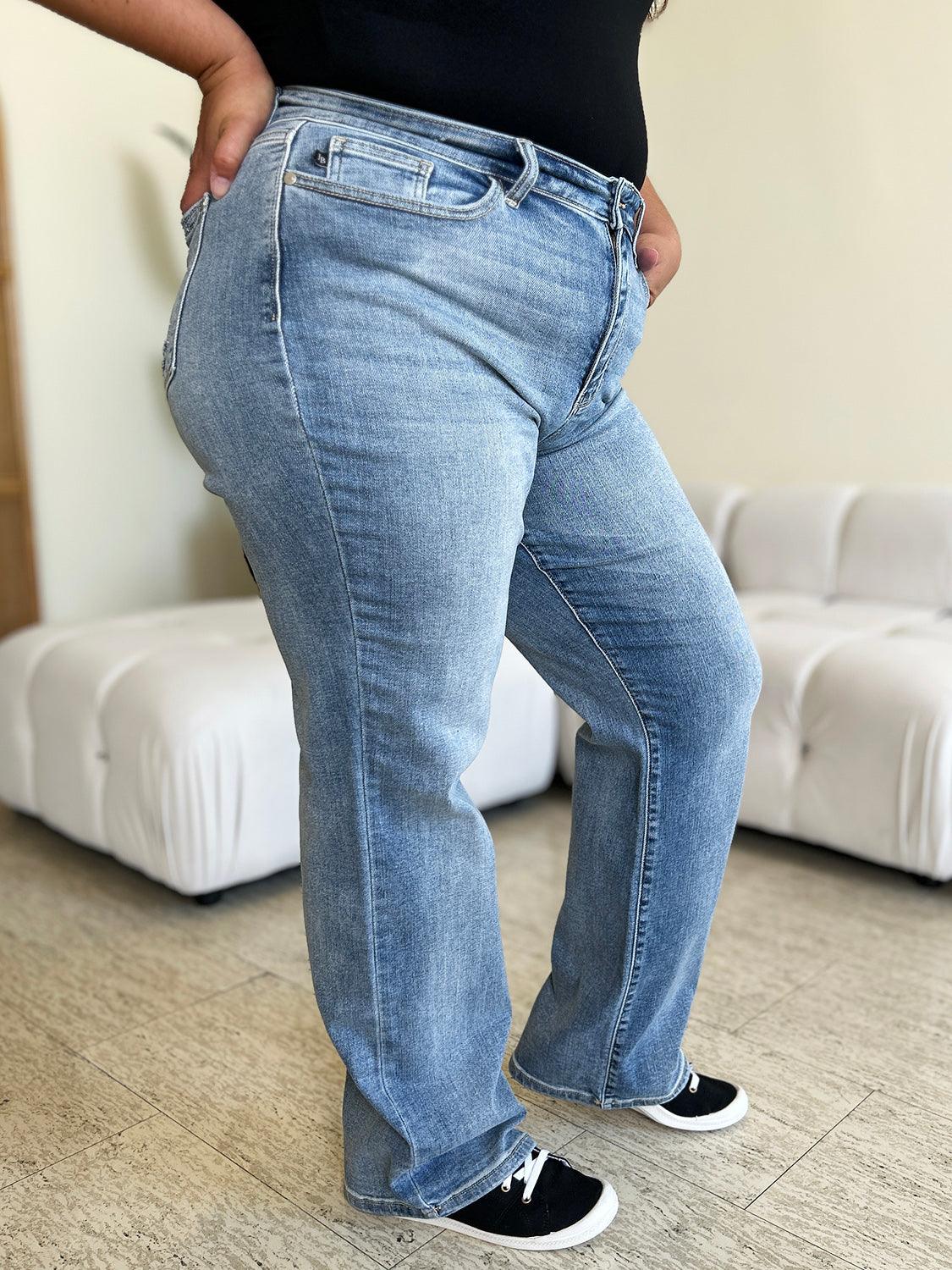 Judy Blue Full Size High Waist Straight Jeans - sneakershuborg