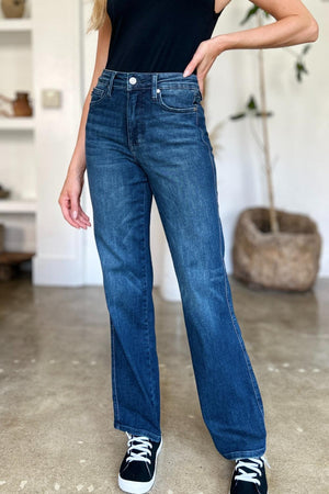 Judy Blue Full Size Tummy Control Straight Jeans - sneakershuborg