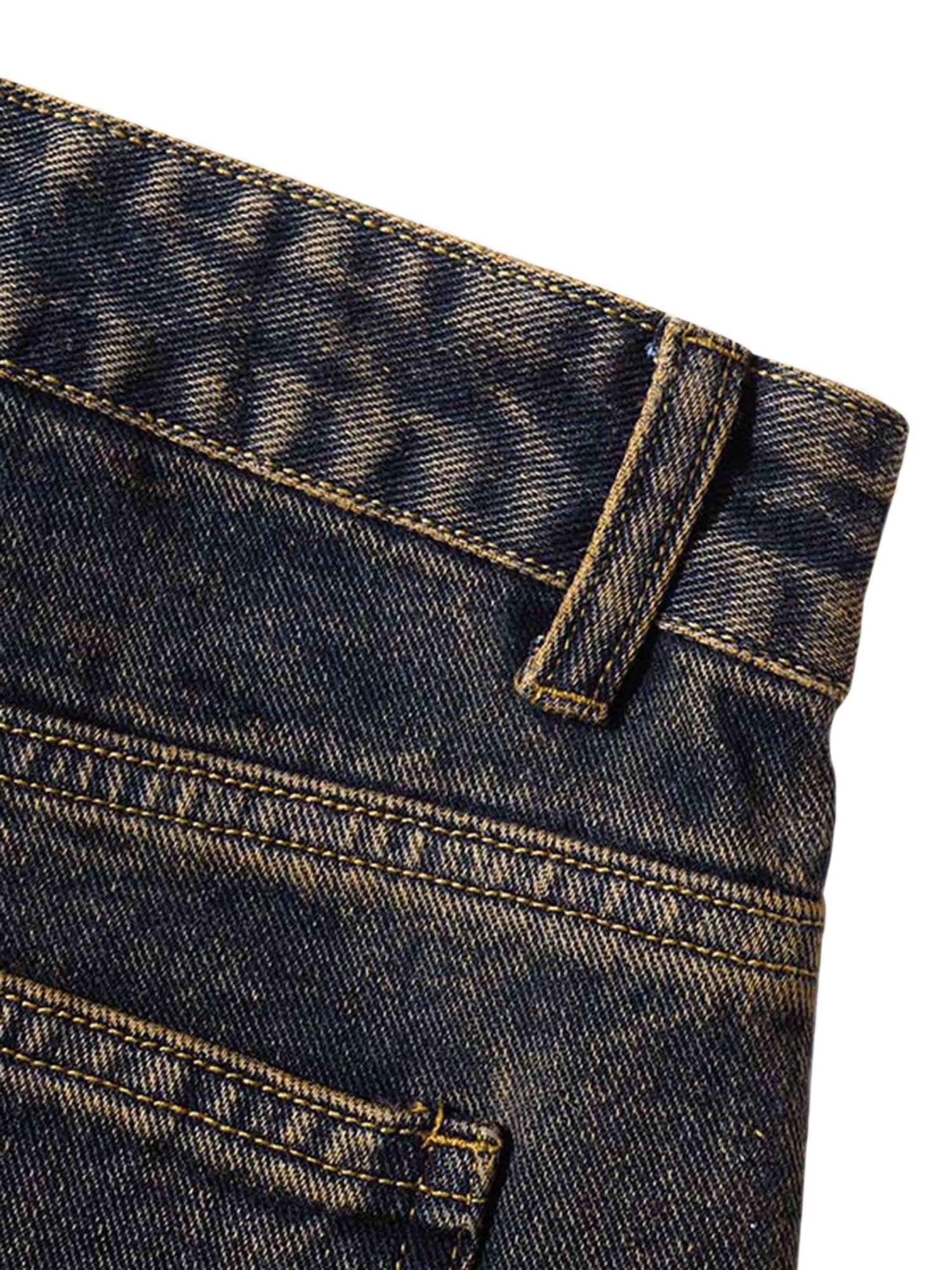 Sneakerhub Washed And Distressed Multi-pocket Jeans - 1698 - sneakershuborg