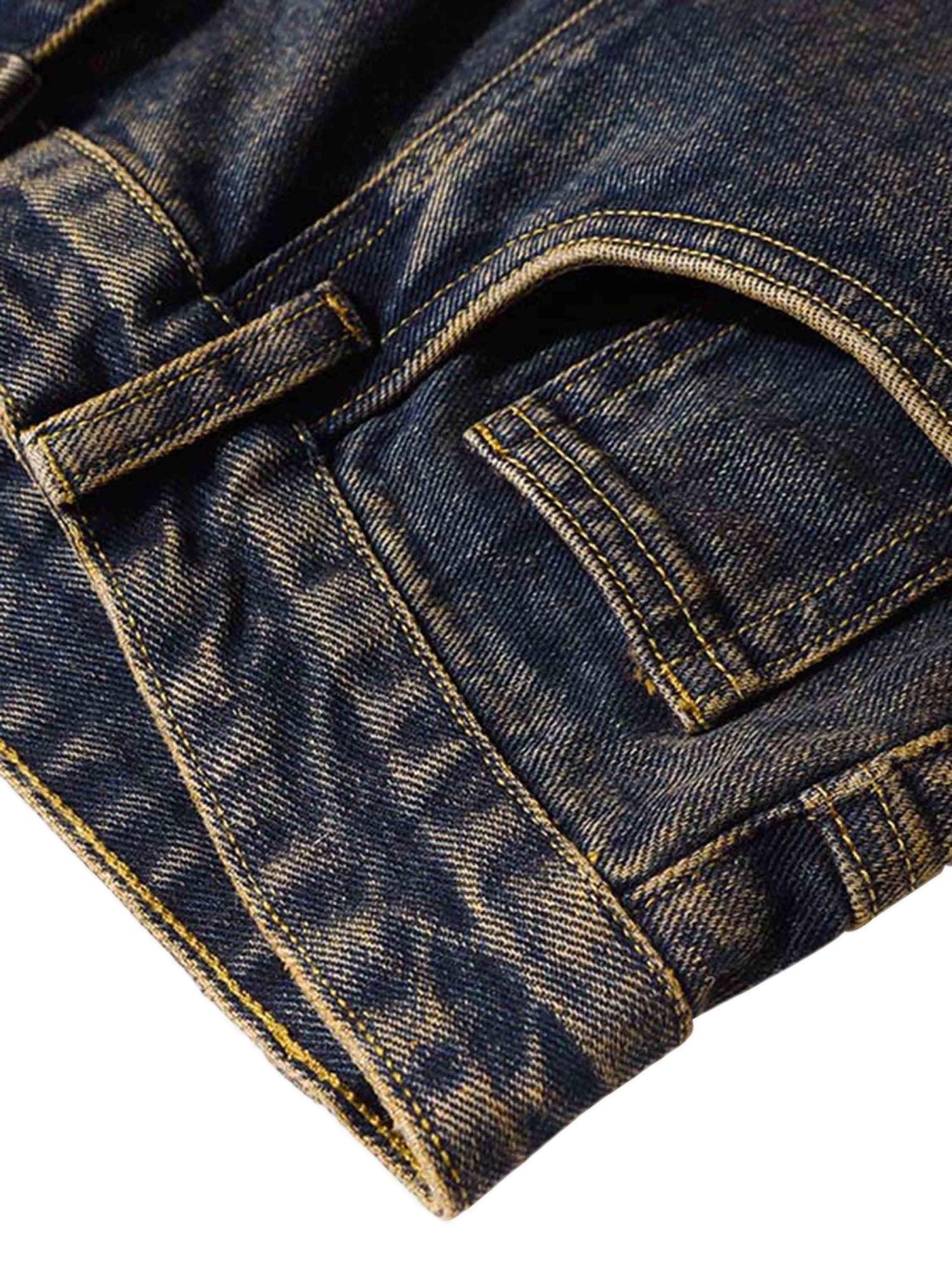 Sneakerhub Washed And Distressed Multi-pocket Jeans - 1698 - sneakershuborg