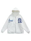 Sneakerhub Letter Embroidered Hoodie Jacket -1095 - sneakershuborg