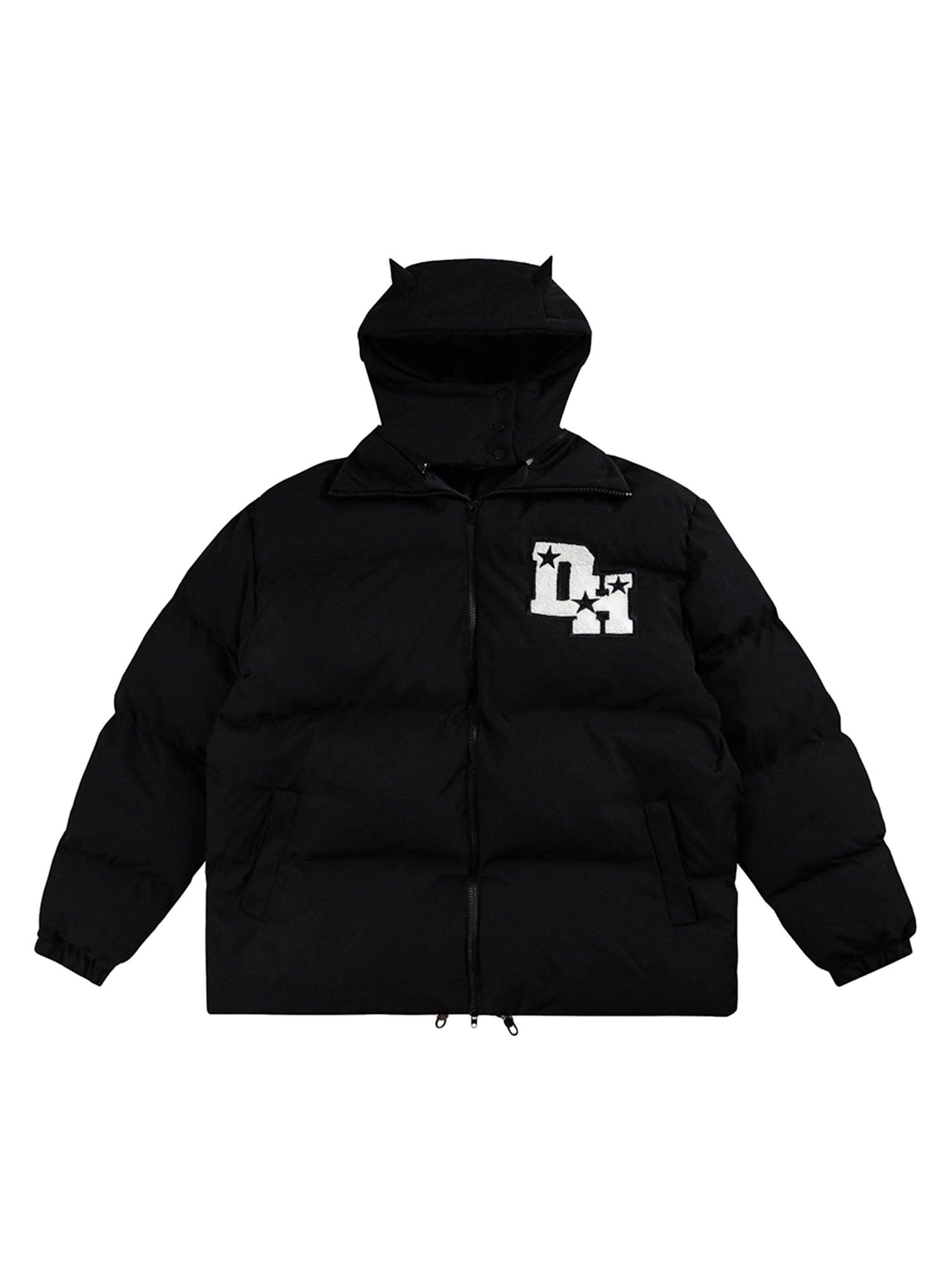 Retro Little Devil Stand Collar Down Jacket - 1565 - sneakershuborg