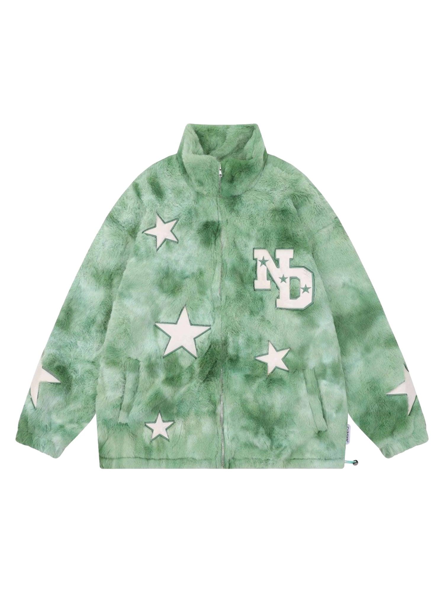 Sneakerhub Embroidered Star Lambswool Jacket - 1798 - sneakershuborg