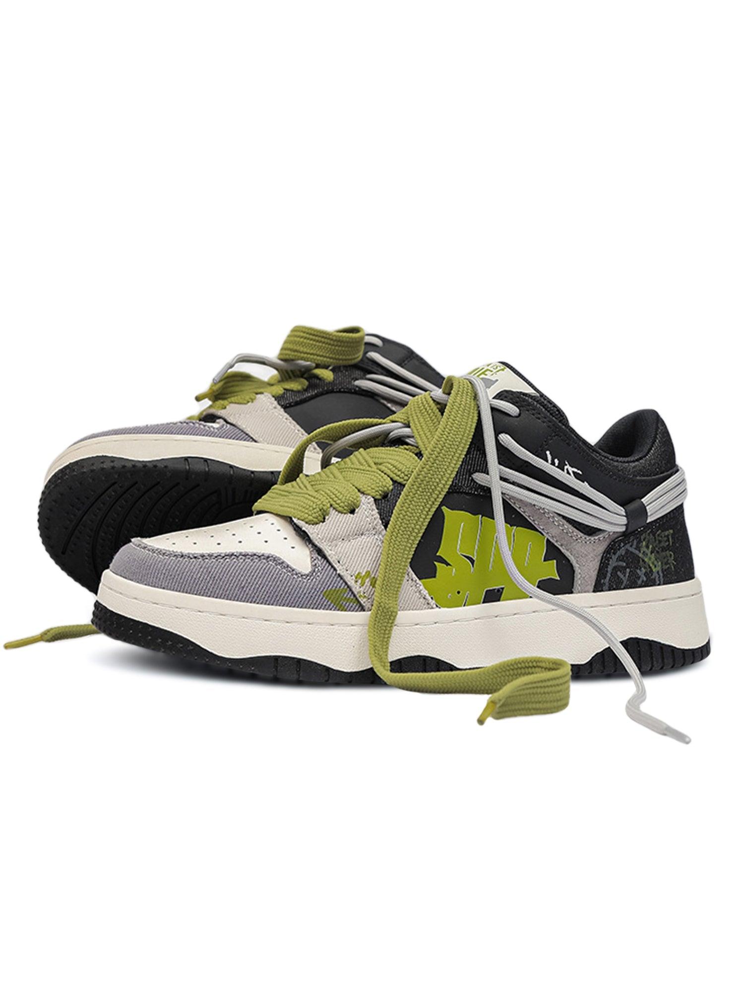 Sneakerhub Vintage Contrasting Color Sneakers - sneakershuborg