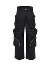 Multi-Pocket Casual Workwear Wide Leg Pants - 1643 - sneakershuborg