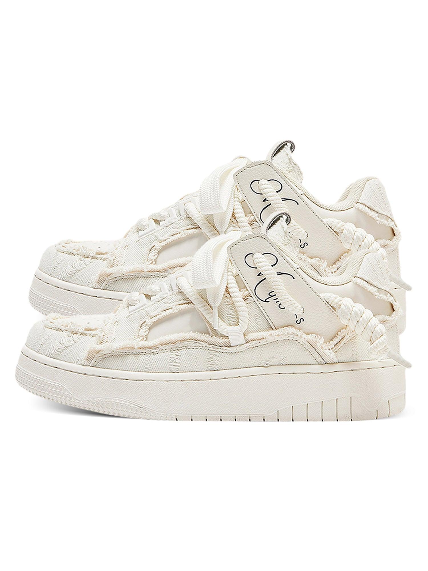 Sneakerhub Tassel Contrast Color Sneakers - sneakershuborg