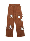 Sneakerhub American Retro Embroidered Five-pointed Star Jeans - sneakershuborg