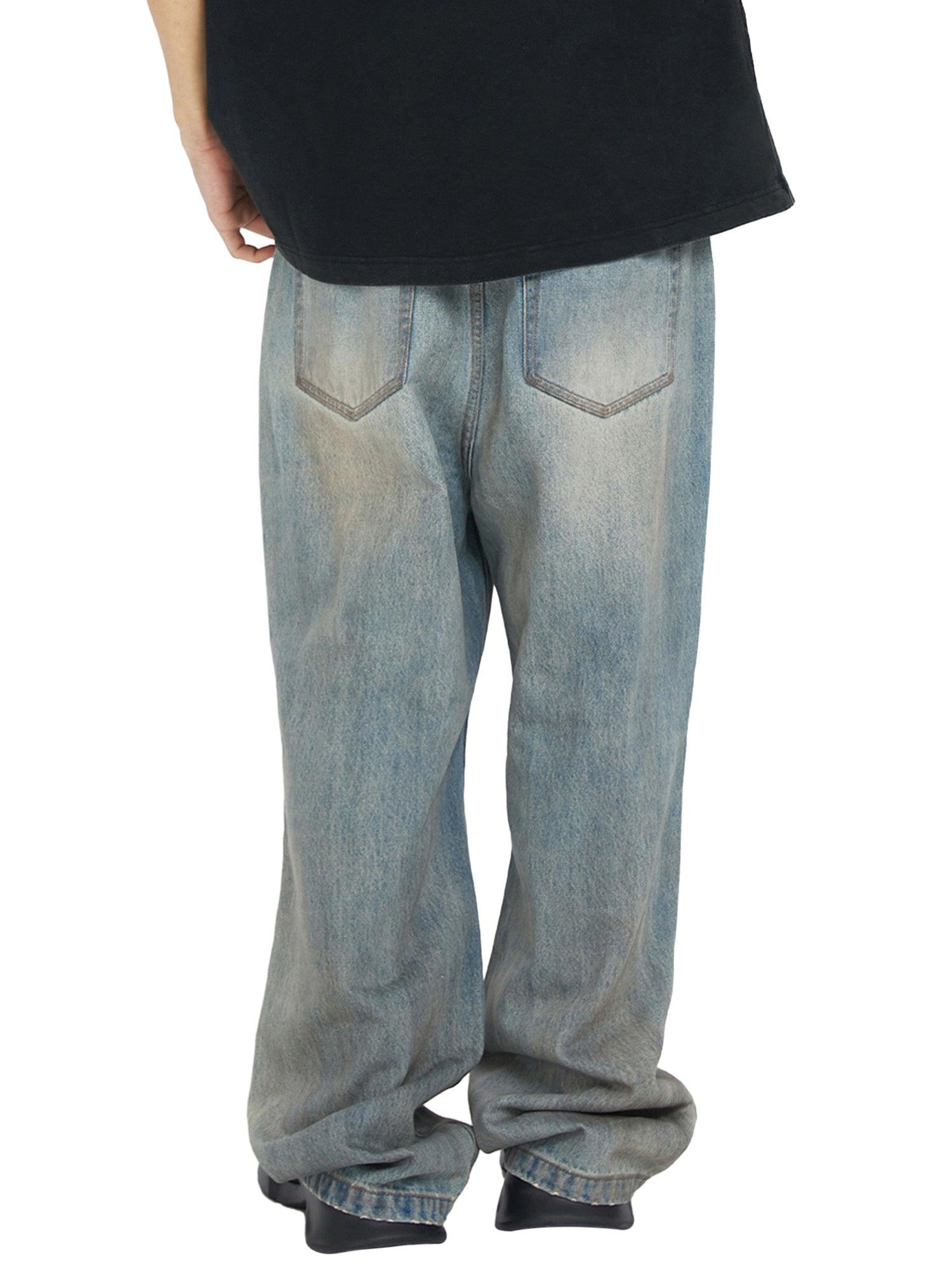 Retro Street Washed Distressed Hip Hop Jeans - sneakershuborg