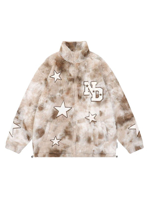 Sneakerhub Embroidered Star Lambswool Jacket - 1798 - sneakershuborg