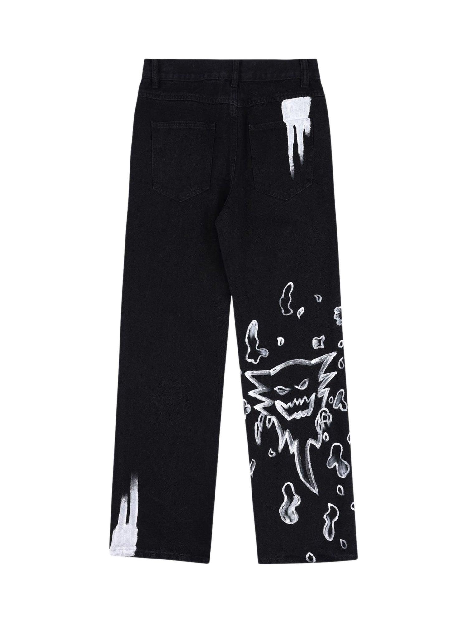 Sneakerhub Skull Centipede Print Casual Pants - sneakershuborg