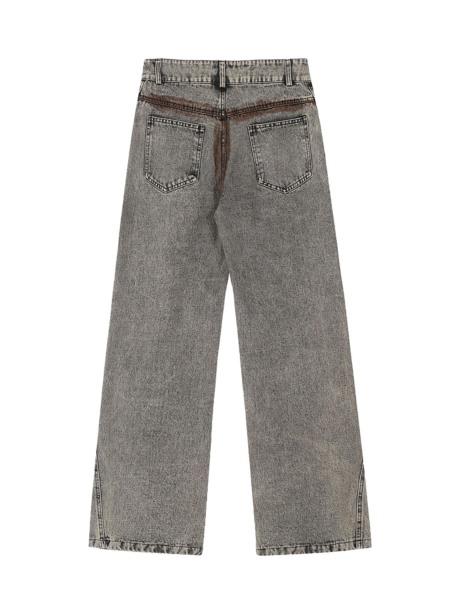 Sneakerhub American Street Style Washed Distressed Jeans - sneakershuborg