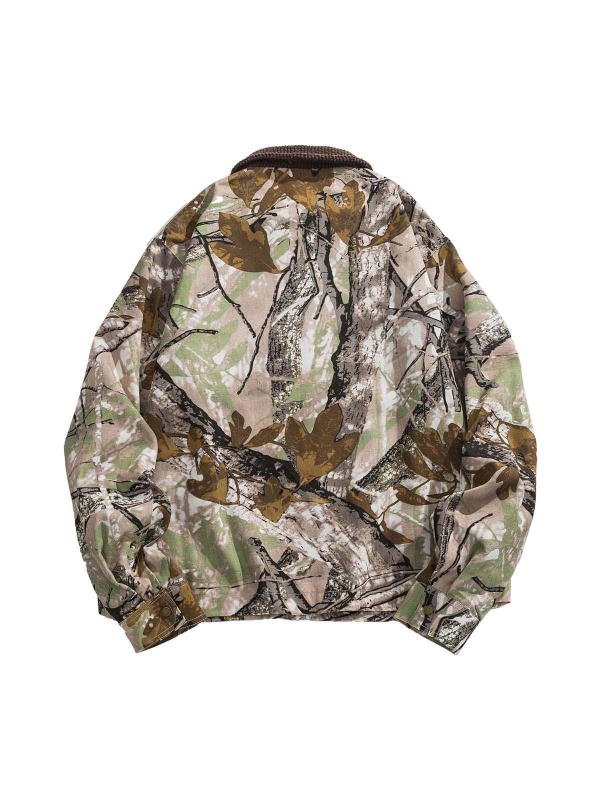 Sneakerhub American Retro Leaf Print Jacket - sneakershuborg