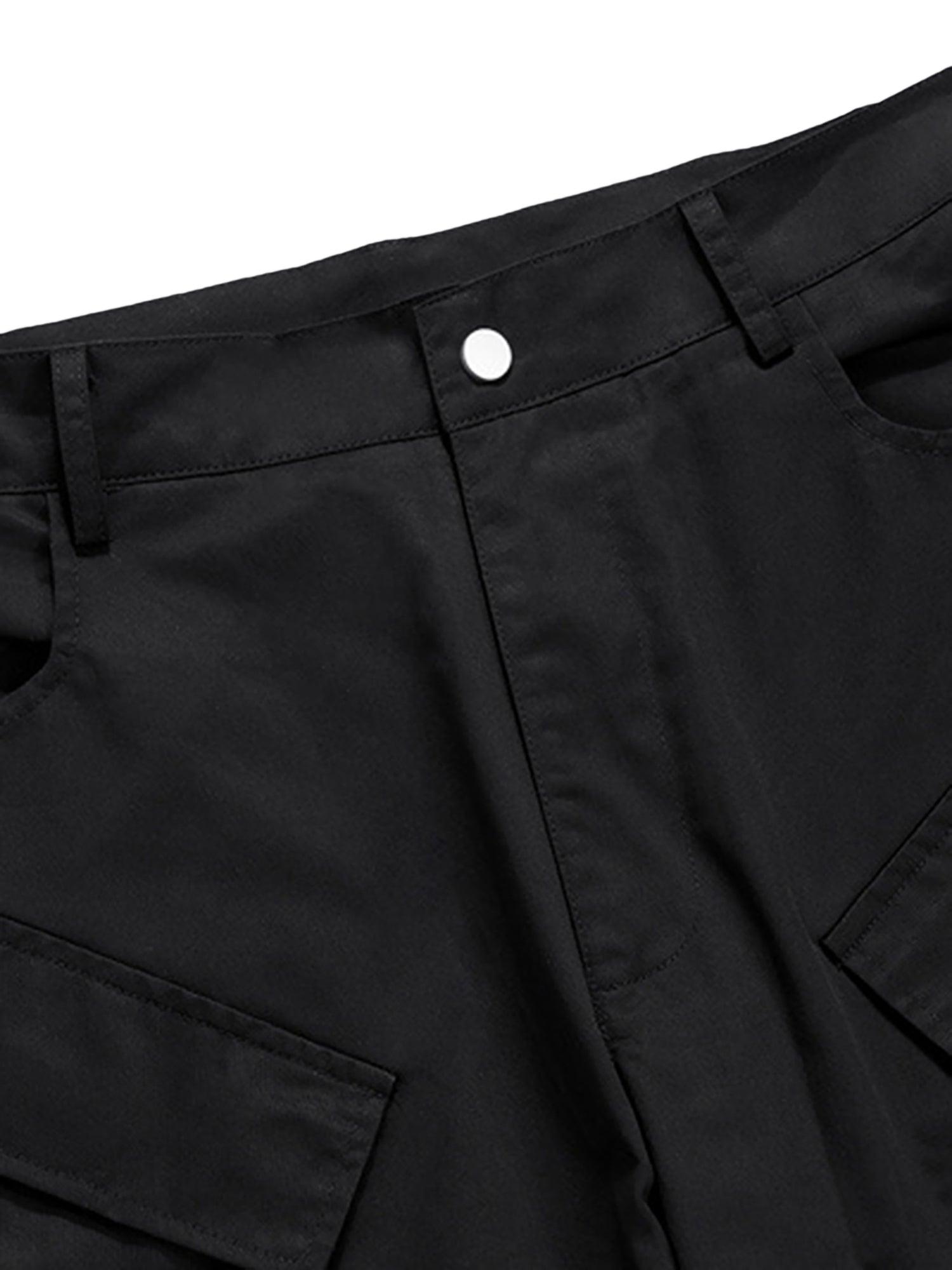 Multi-Pocket Casual Workwear Wide Leg Pants - 1643 - sneakershuborg