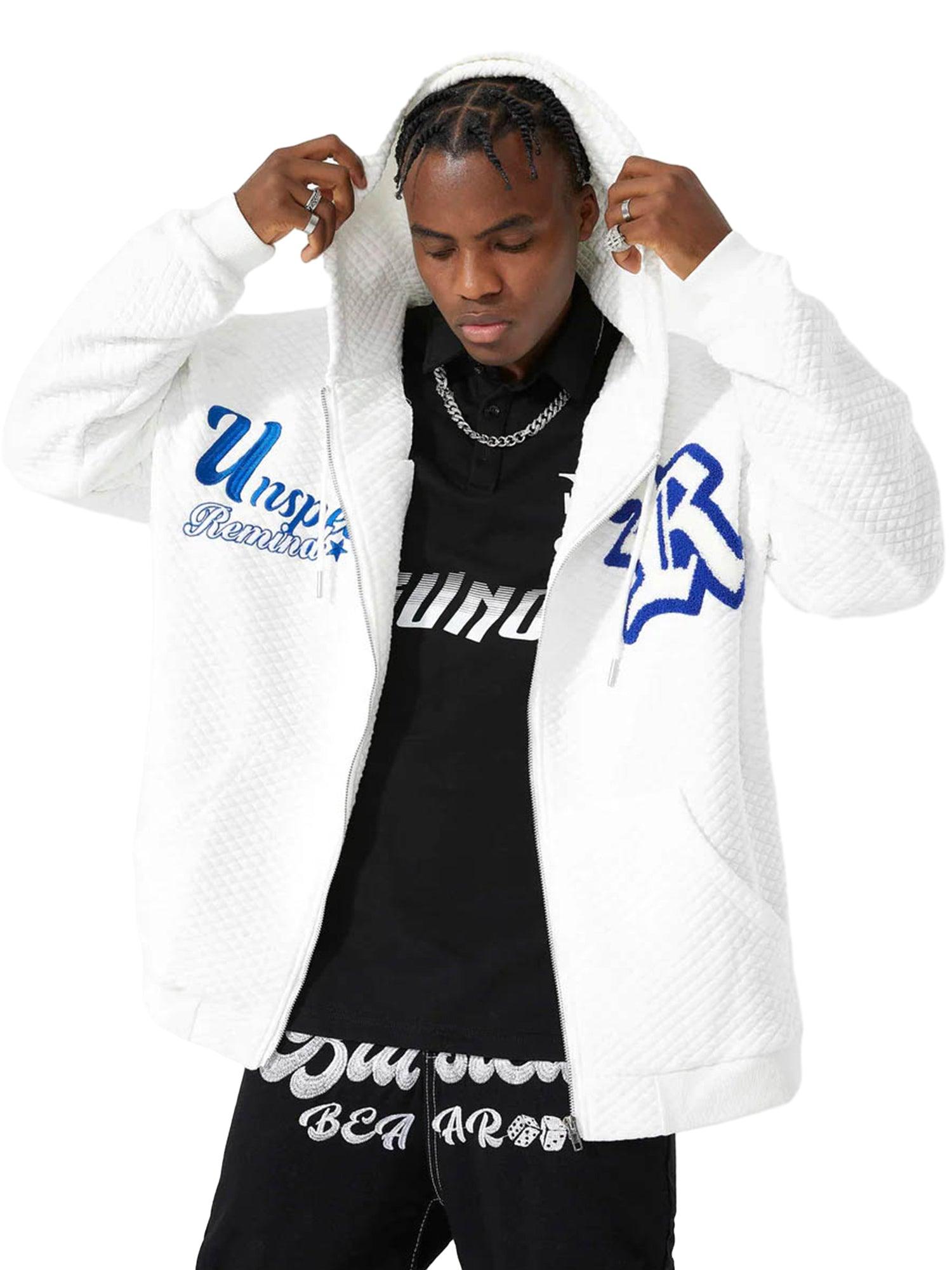 Sneakerhub Letter Embroidered Hoodie Jacket -1095 - sneakershuborg