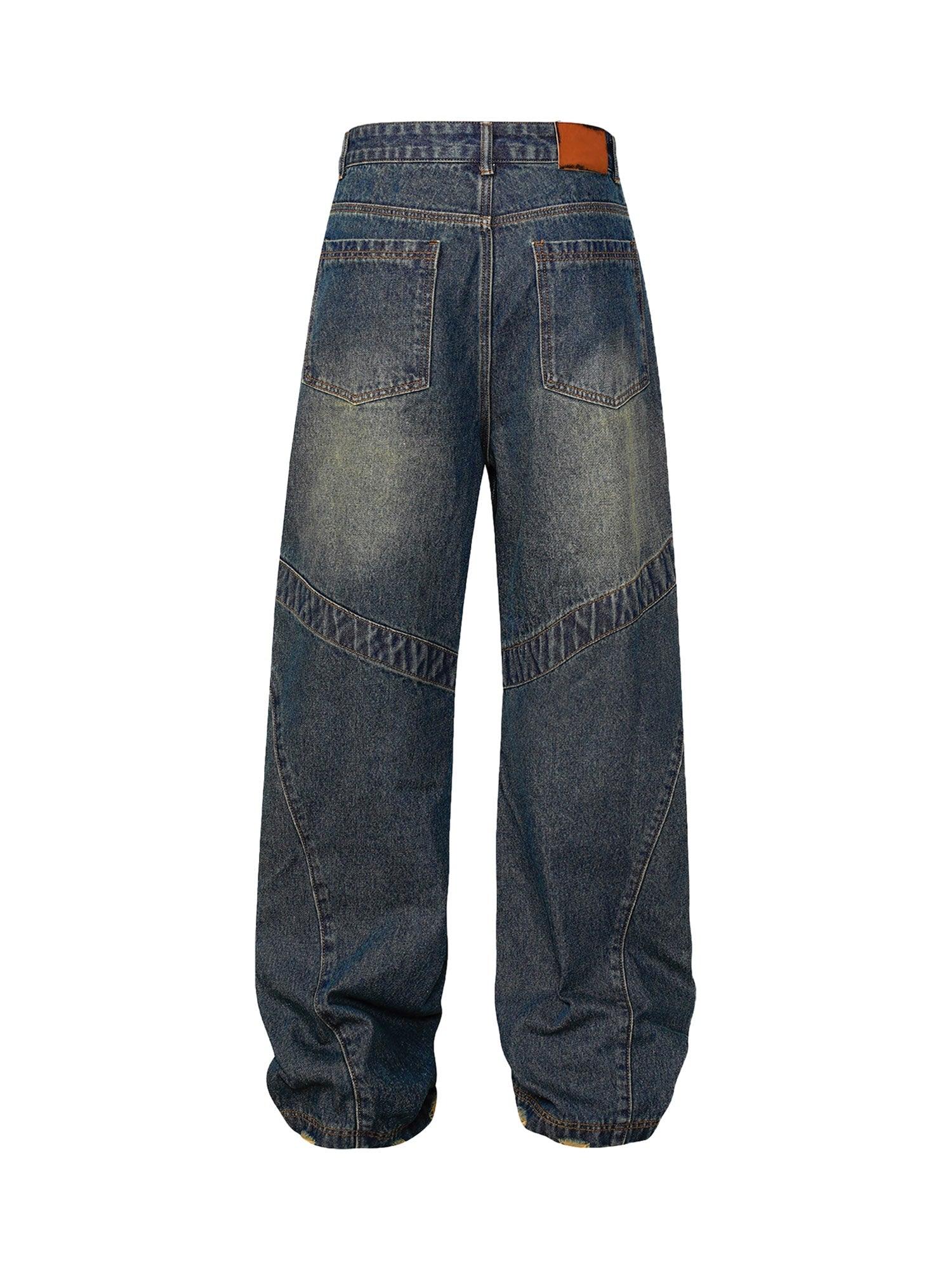 Sneakerhub American High Street Washed Distressed Jeans - sneakershuborg