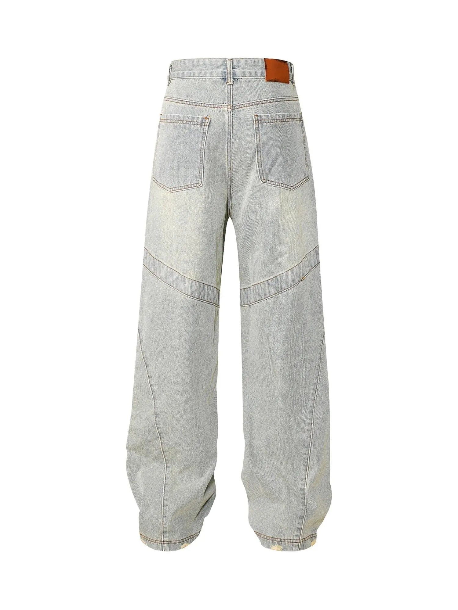 Sneakerhub American High Street Washed Distressed Jeans - sneakershuborg