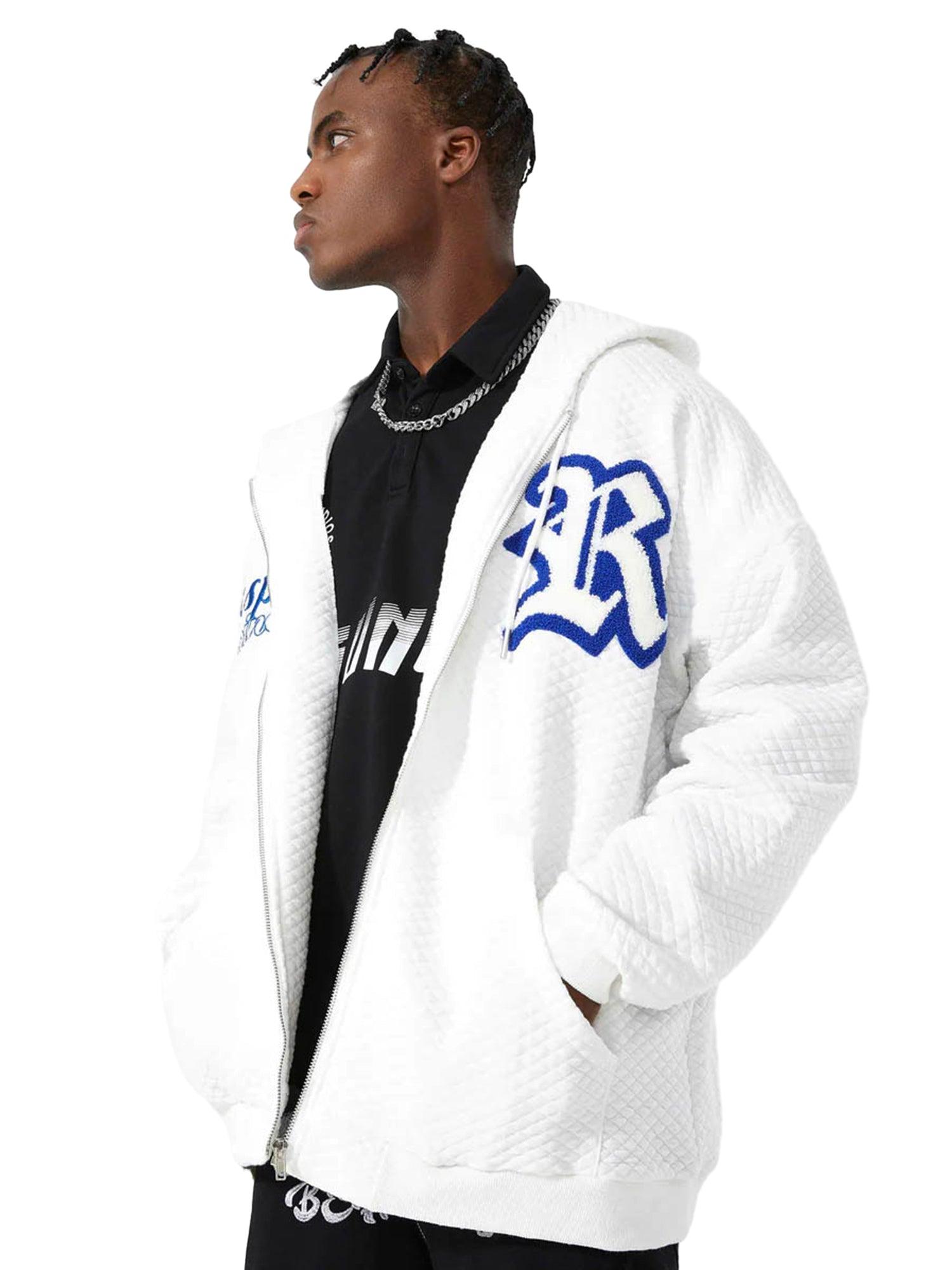 Sneakerhub Letter Embroidered Hoodie Jacket -1095 - sneakershuborg