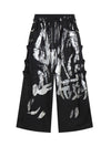 Deconstructed Brushed Silver Ribbon Drawstring Pant - 2177 - sneakershuborg