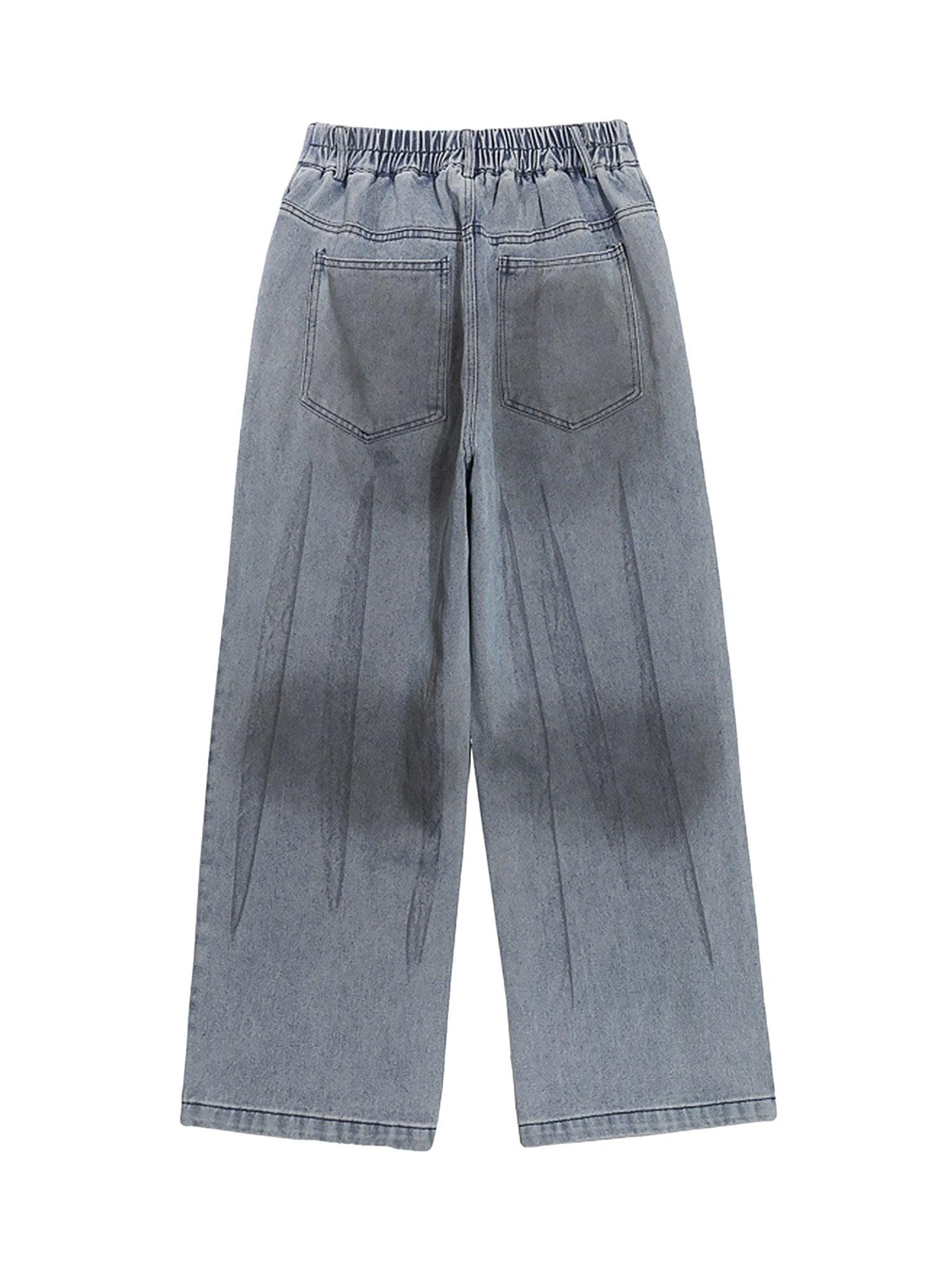 Sneakerhub Creative Design Street Hip Hop Washed Jeans - sneakershuborg