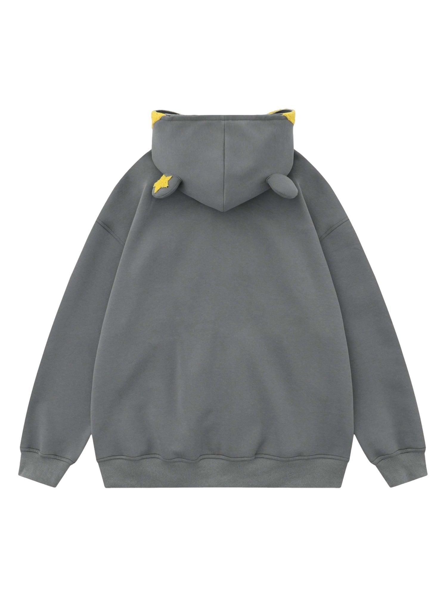 Sneakerhub Star Embroidered Hooded Sweatshirt - 1843 - sneakershuborg