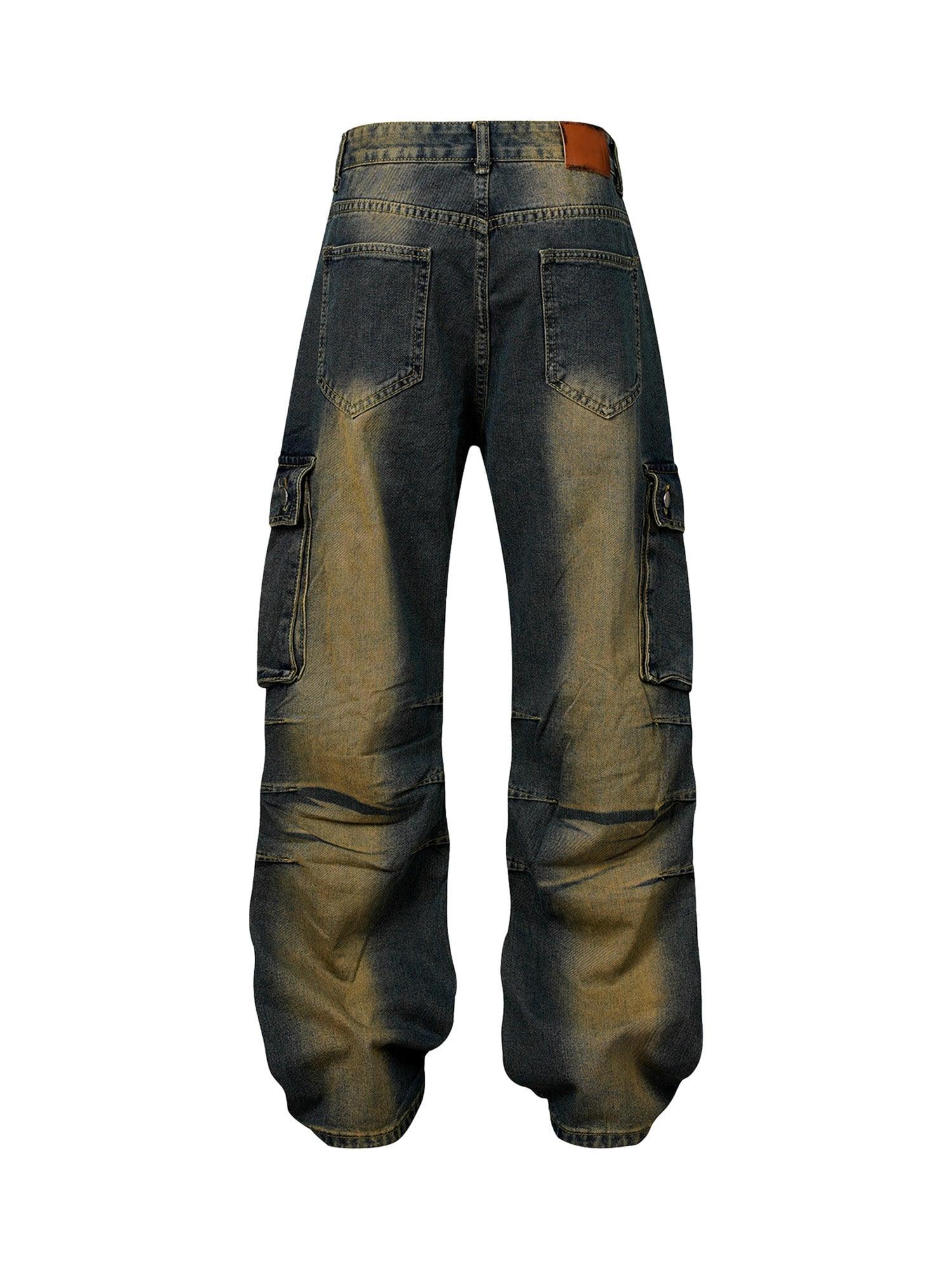 Sneakerhub American Street Style Washed Distressed Jeans - sneakershuborg