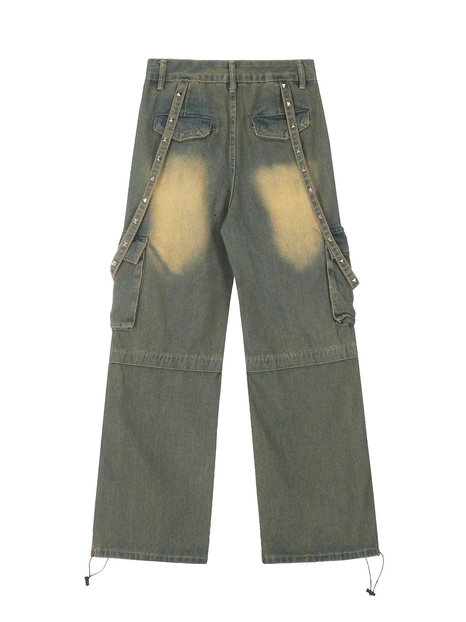 Sneakerhub High Street Retro Washed Workwear Jeans - sneakershuborg