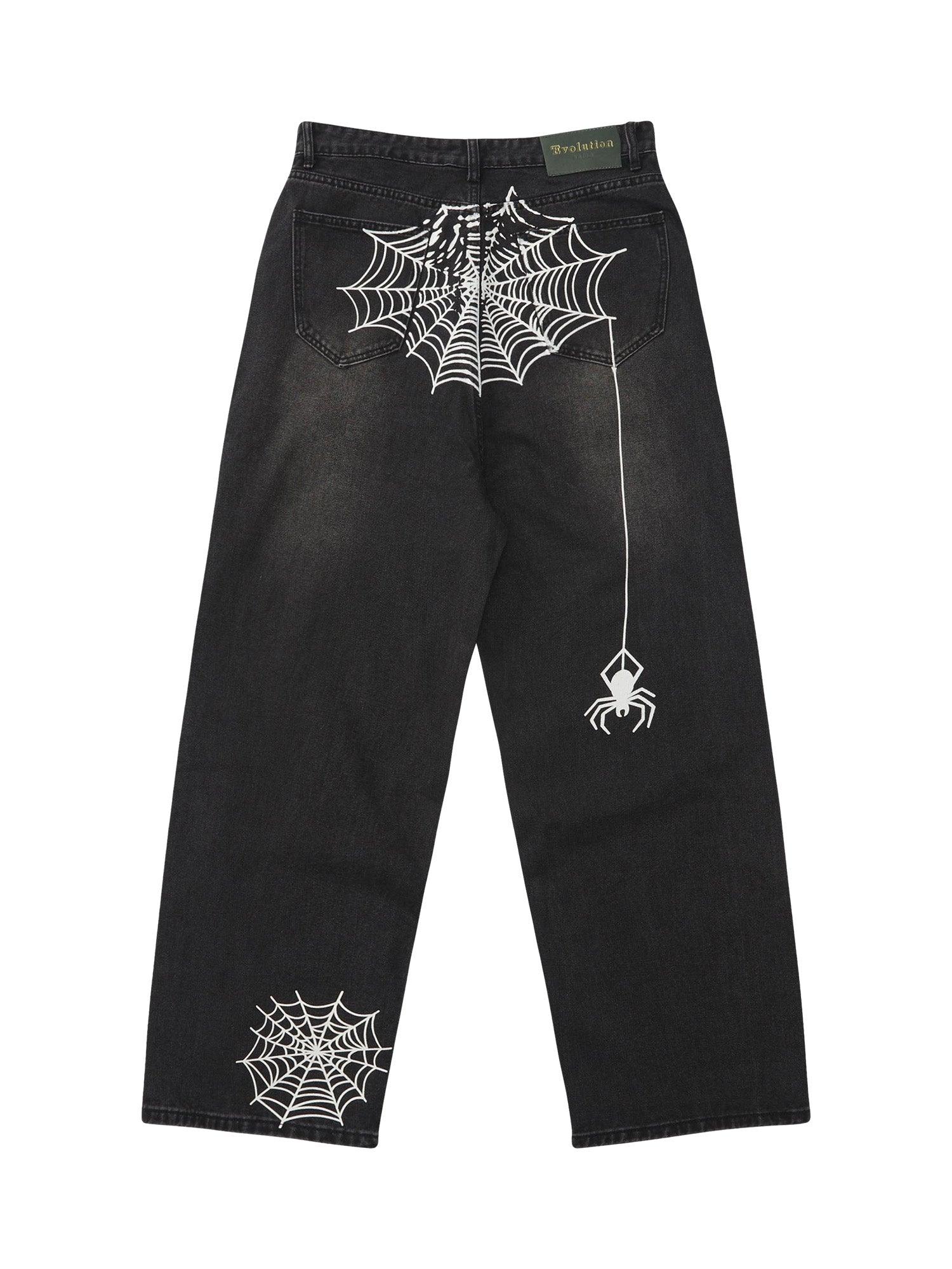 Sneakerhub Spider Printed Jeans - 1751 - sneakershuborg